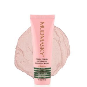 Mudmasky Pearl Polish Super Glow Pink Clay Mask